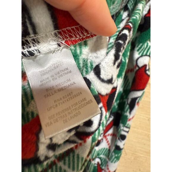 Disney Minnie & Mickey Mouse Sz MEDIUM M Soft Christmas Pajamas Cozy , 2807 - Picture 7 of 7